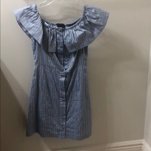 Intermix brand blue pin-striped mini dress